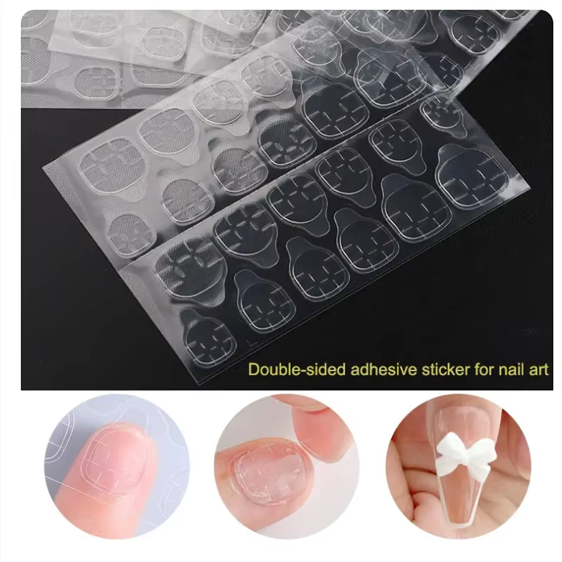 5 feuilles 120 pièces colle adhésive Double face autocollant ruban collant