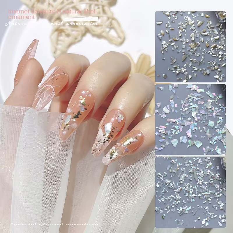 1 boîte coquille Nail Art déco