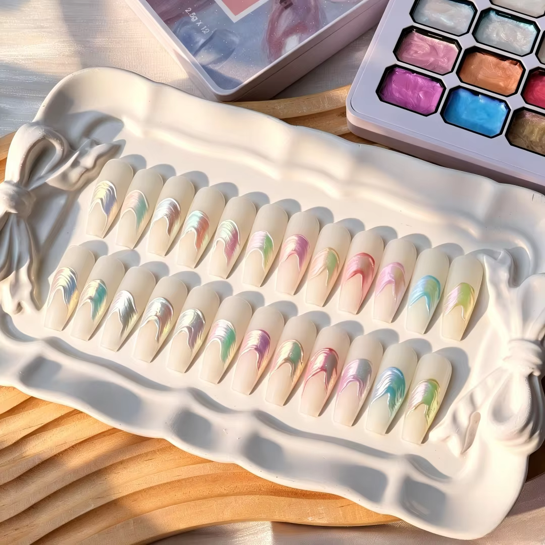 Vernis à ongles gel texturé haute brillance 12 couleurs