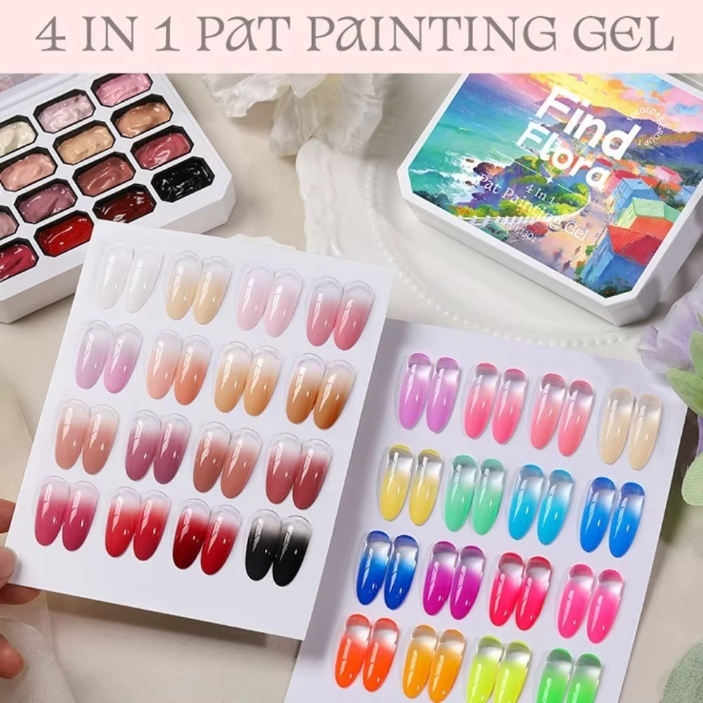 Mini Gel Ombre 4-en-1 pour Ongles