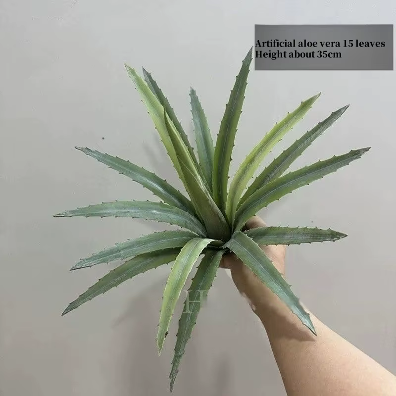 Plante artificielle en pot d'aloès et d'agave, désert Tropical, fausse succulente pour la décoration de la maison, bureau, salon, décoration verte