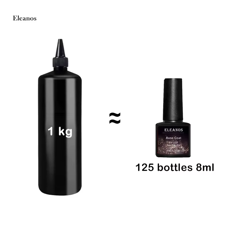 Eleanos 1 kg Gel de gelée clair vente en gros Gel vernis à ongles Semi Transparent UV LED Gel Super qualité sirop