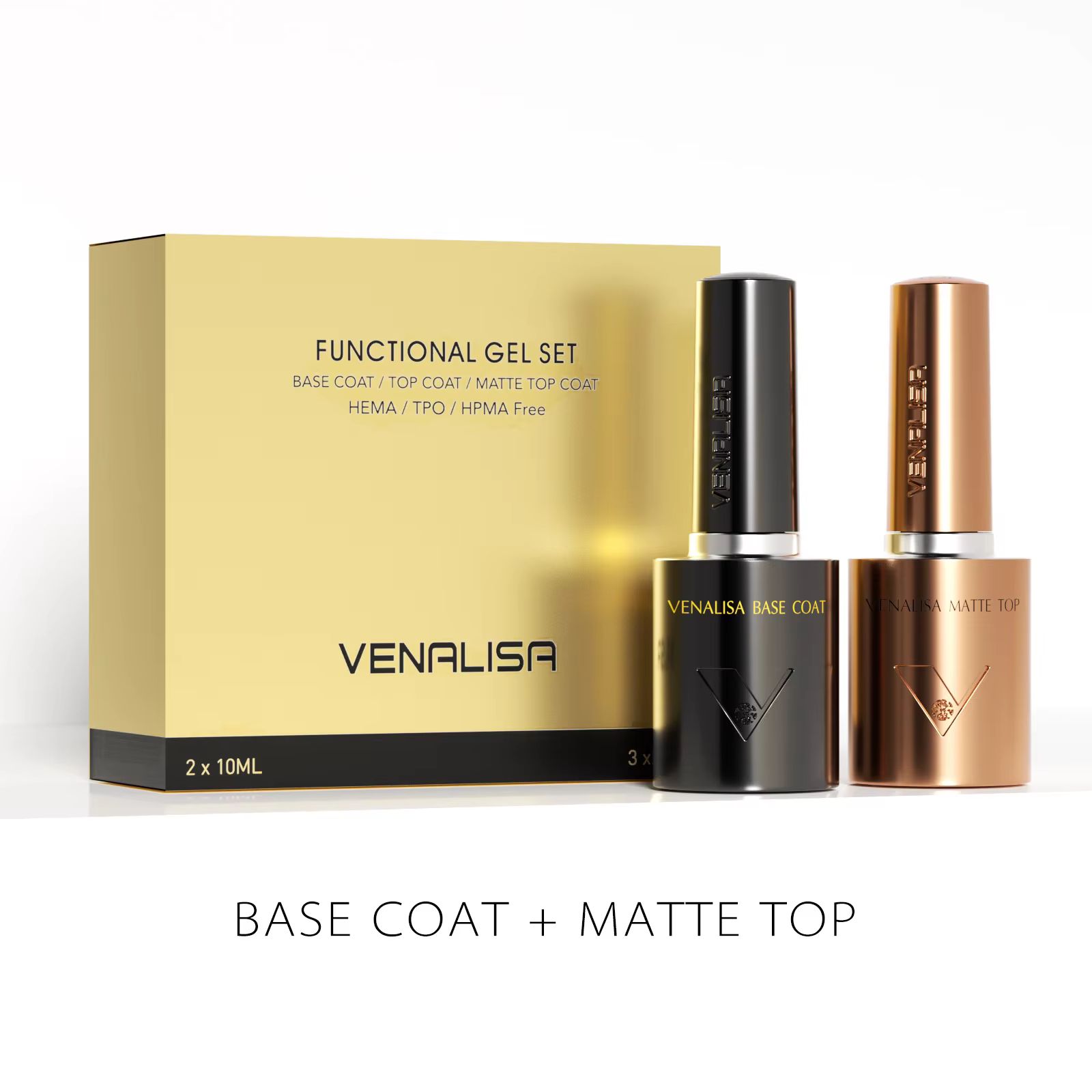 Venalisa 10ml 1/2/3 pièces Kit vernis à ongles Hema/TPO Base gratuite Ultra trempé longue tenue mat couche de finition