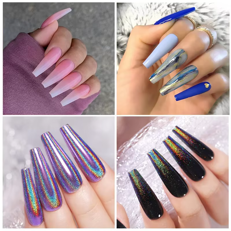 Faux ongles cercueil super longs