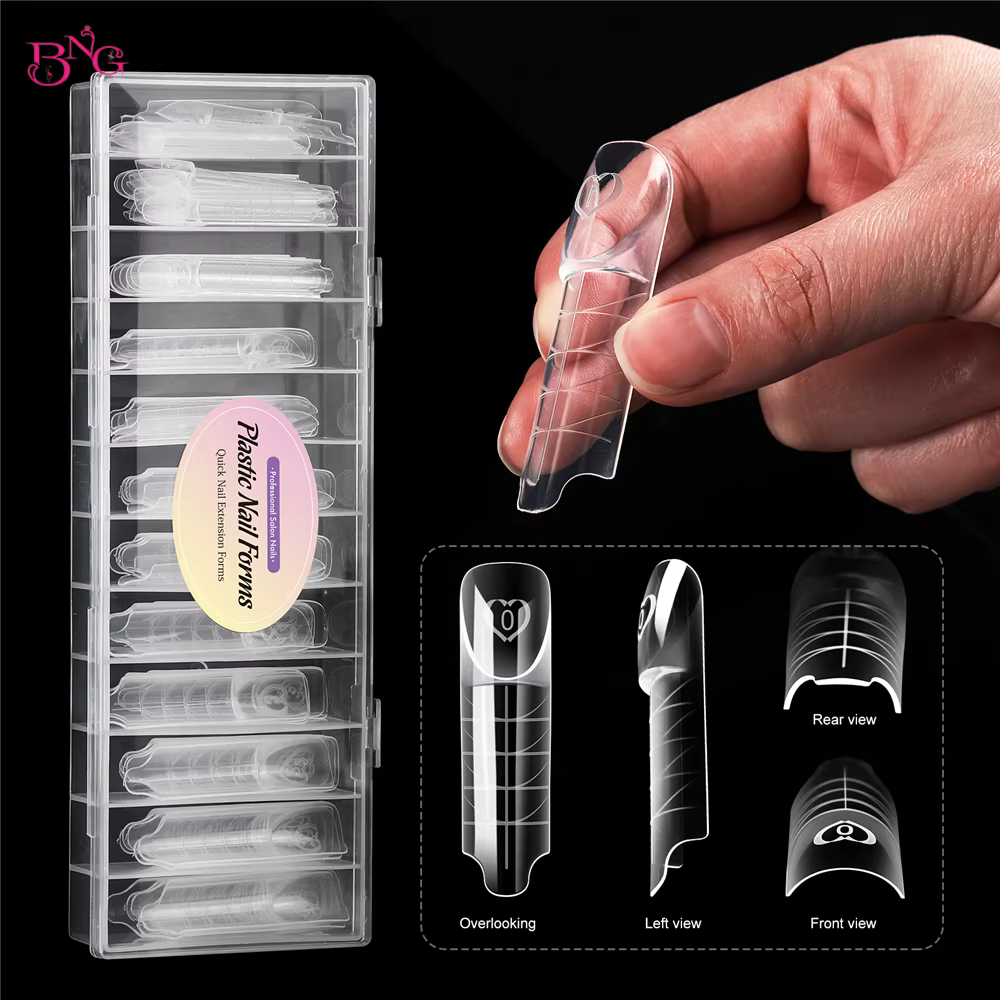BNG 75 pièces espace ongles double formes acrylique intelligent ligne française