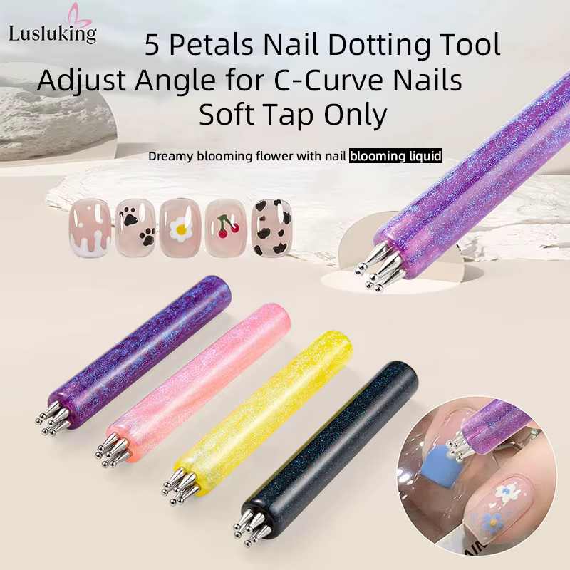 Outil de pointage de 5 pétales pour Nail Art
