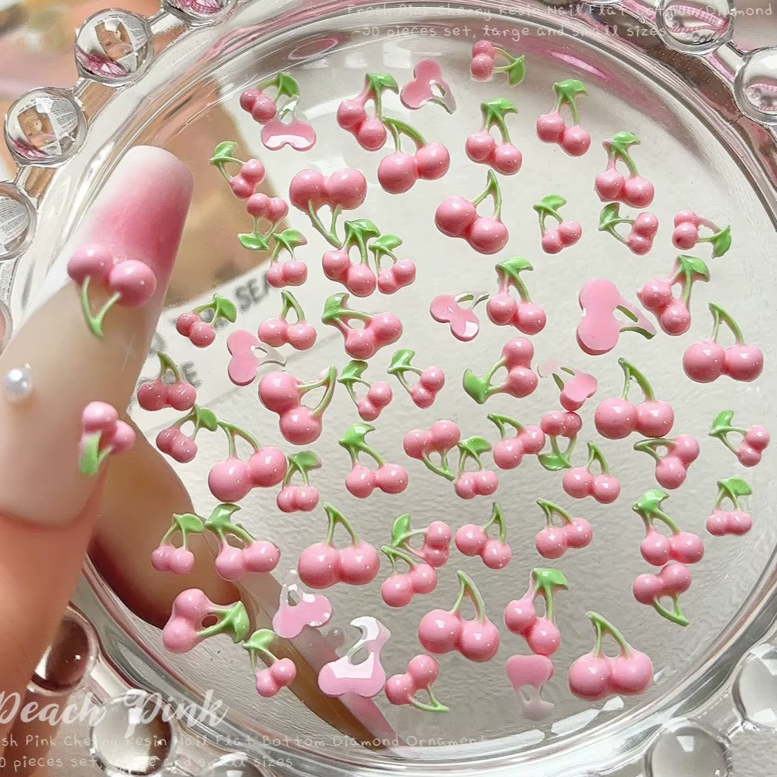 Style japonais coréen cerise fraise pomme carotte pastèque litchi citron fruits Nail Art accessoires décoration outil de manucure