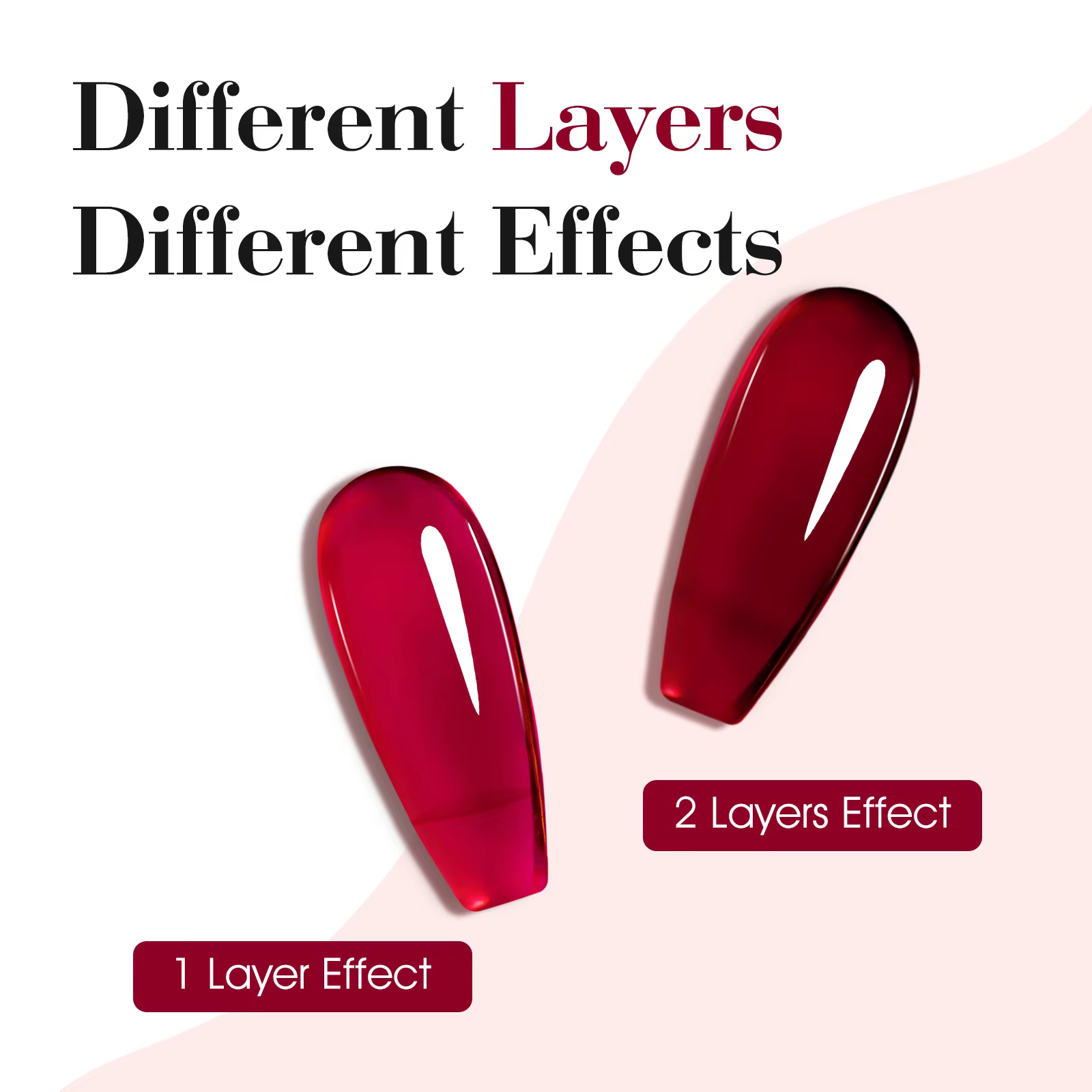 CANNI Gel vernis à ongles rouge sang clair gelée
