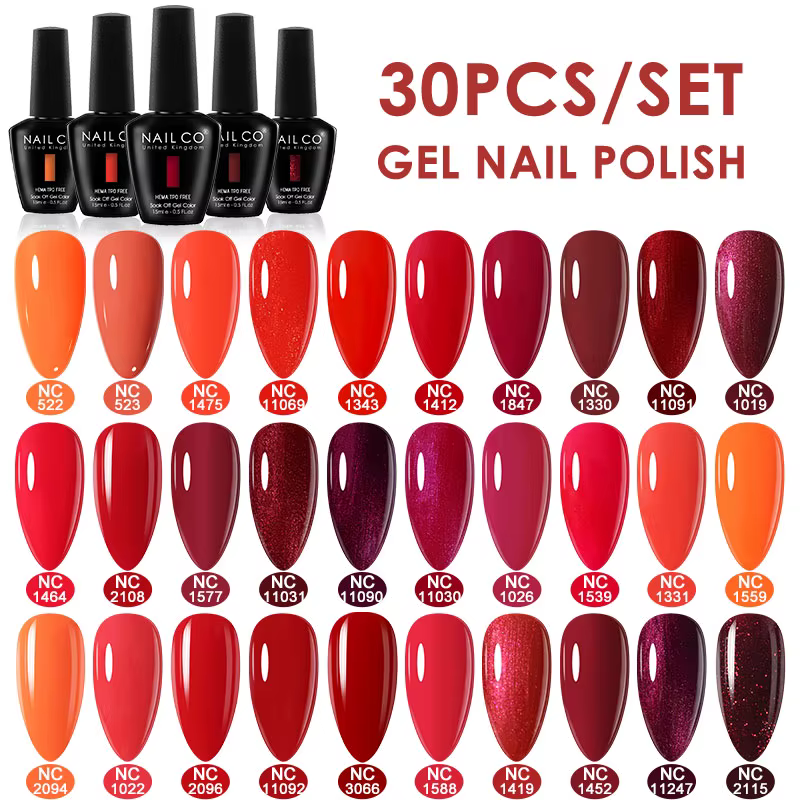 NAILCO – Kit de vernis à ongles en gel hybride semi-permanent