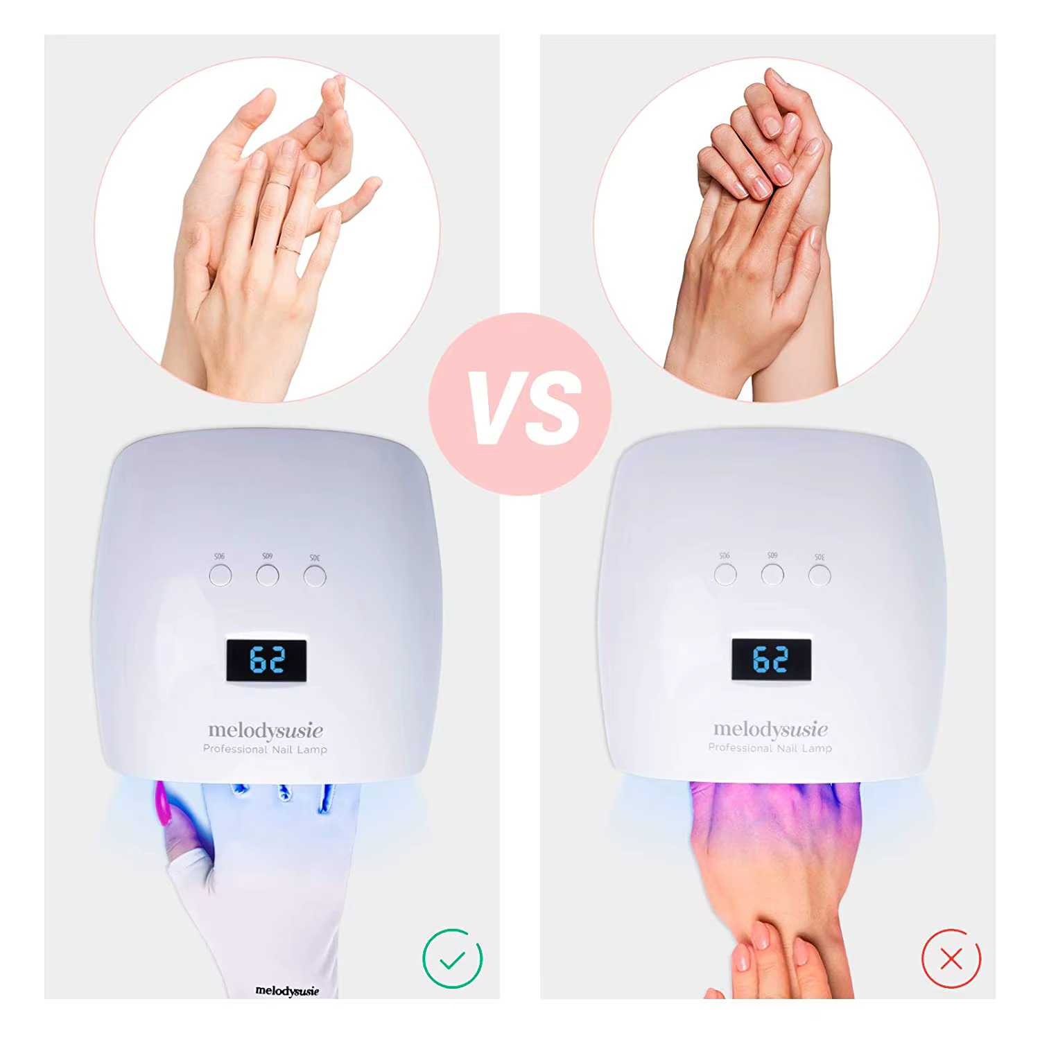 Gant UV pour lampe à ongles en Gel