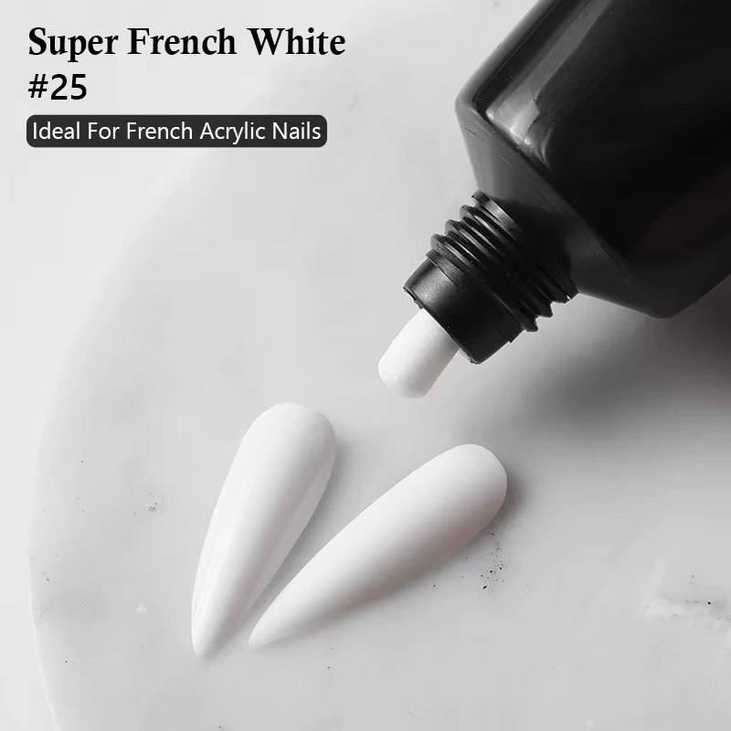 MSHARE Gel français ongles conseils Super blanc Poly acrylique Gel pour Extension d'ongles cristal UV LED Construction