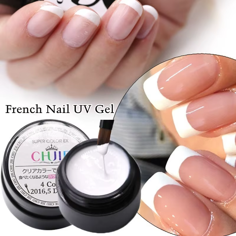 1PC 10ML Gel vernis français ongles blanc