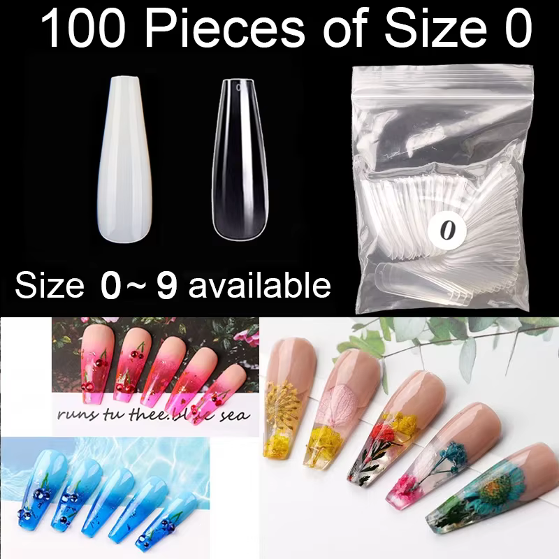 Faux ongles cercueil super longs