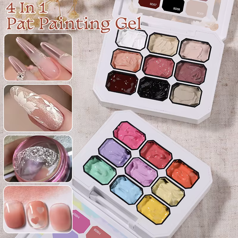 UR SUGAR 9 couleurs 4 en 1 Pat peinture Gel Y2K dégradé Blush couleur Semi Permanent tremper UV & LED Gel Nail Art création Salon DI