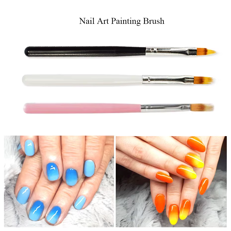 Pinceau à ongles ombré à pointe spéciale