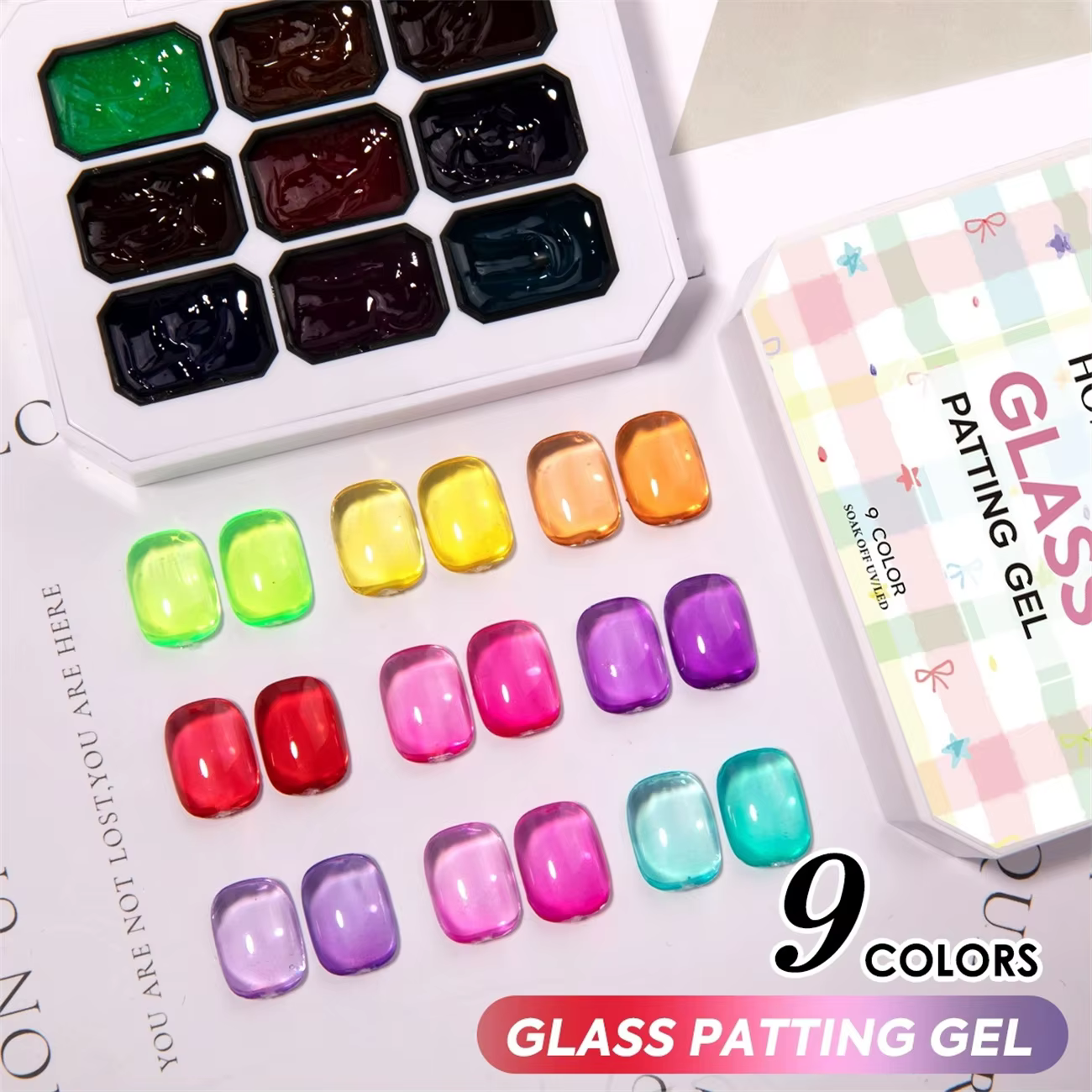 1 pièce Gel de modelage en verre solide couleur bonbon