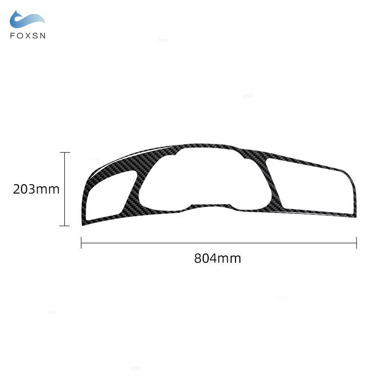 Accessoires de voiture en Fiber de carbone pour Audi A4 B8 2009-2016 A5 2008-2017 Q5 2009-2017, revêtement d'habillage de cadre de tableau de bord automobile