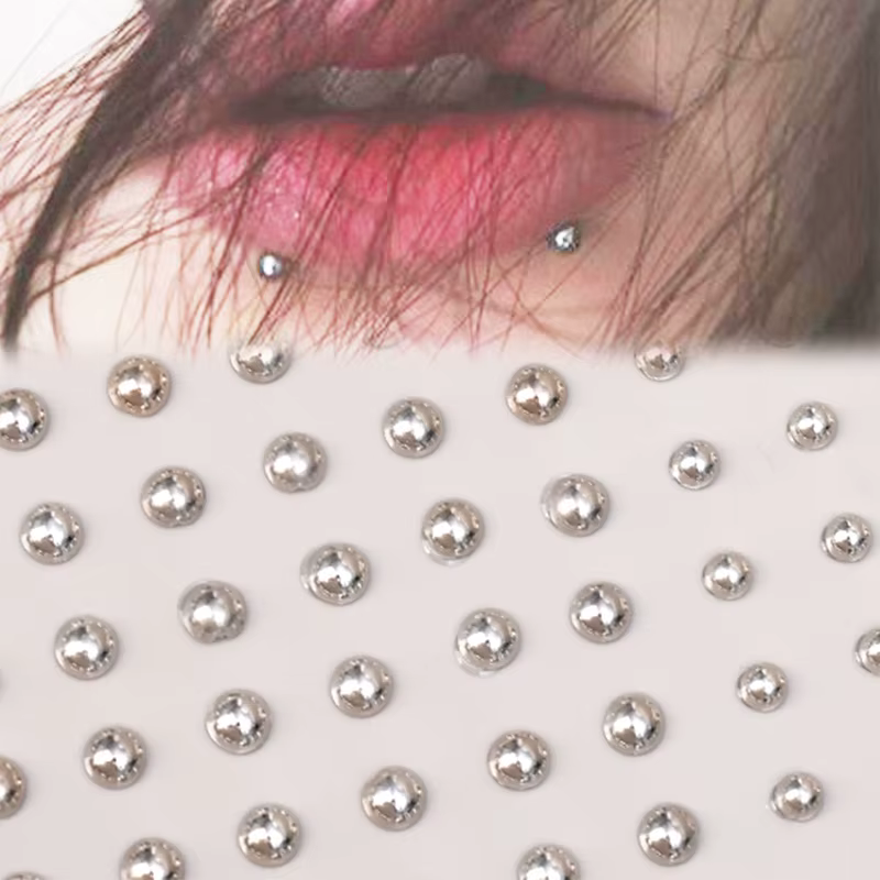 Autocollant pour ongles à lèvres Non Piercing