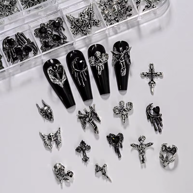 Breloques pour nail art vintage inspirées du style Y2K