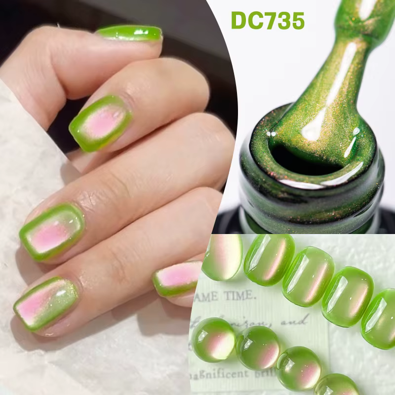 MTSSII 7ml goyave chat vernis à ongles magnétique doux vert émeraude