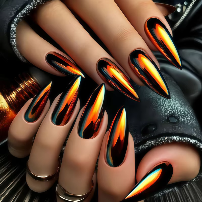 24 faux ongles de style occidental
