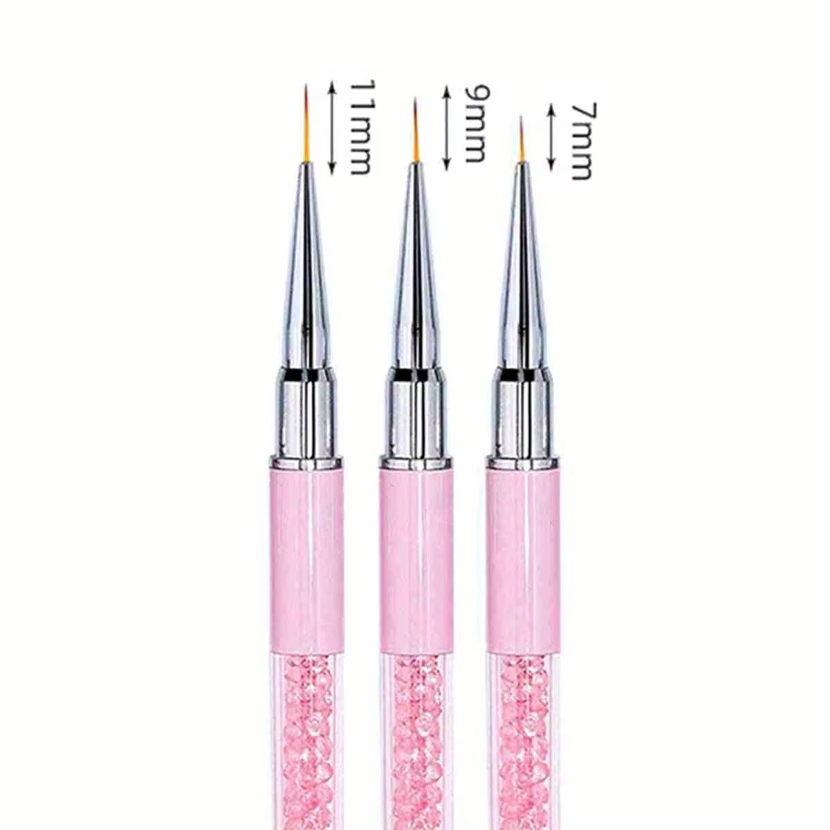 5/7/9/11/13/15mm ongles Art brosse lignes rayure fleur peinture dessin stylo acrylique UV Gel Extension grilles
