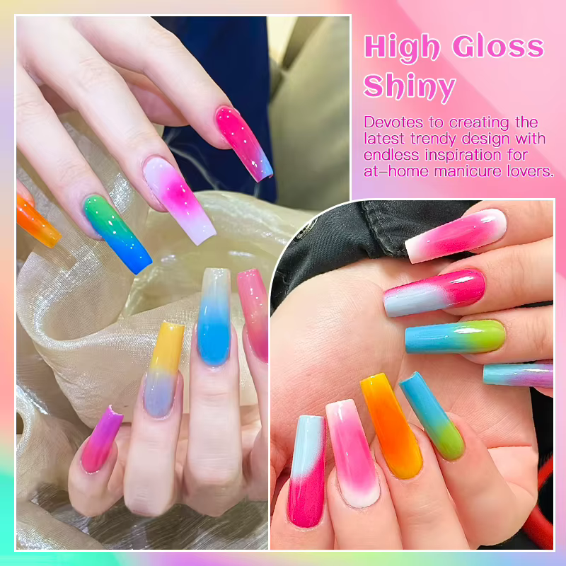 9 couleurs Macaron Pat peinture vernis à ongles coloré Fluorescent Nail Art