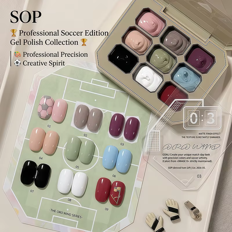 Gel solide 9 couleurs pour nail art
