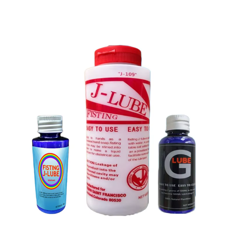 Poudre lubrifiante concentrée J-Lube 18 + Gel, huile, crème de massage anal et vaginal gay, Fisting Safe IndispensGel Grease 40-300g