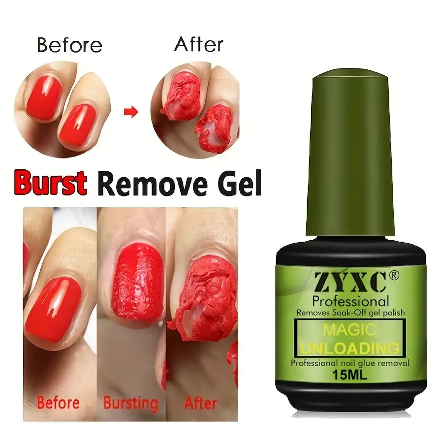 15ml vernis magique colle Nail Art manucure Gel facile à enlever synthétique pointe d'ongle nettoyage dissolvant Gel