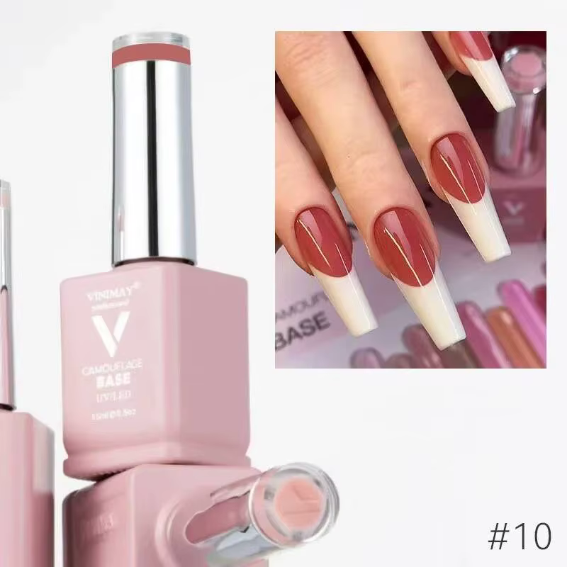 Kit de vernis gel couleur nude Rose Rose 12 pièces avec nuancier, gel de construction effet gelée, gel soak-off et primer couleur, pour salon de manucure, vente en gros