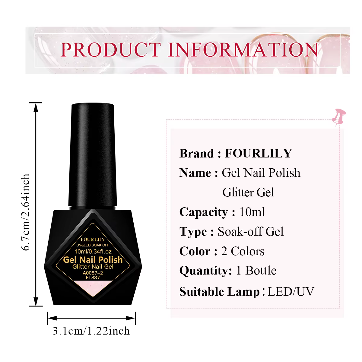 Flocons de neige 10ml, fournitures de Salon de manucure