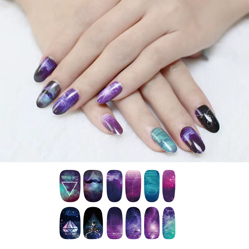 Autocollants de vernis à ongles auto-adhésifs