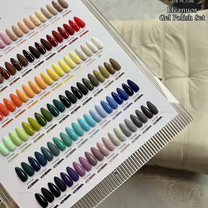 Eleanuos populaire gel polissage 60 pièces vernis mixte trempage arc-en-ciel Semi Permanent brillant quatre saisons ongles UV LED Salon gel 15ML