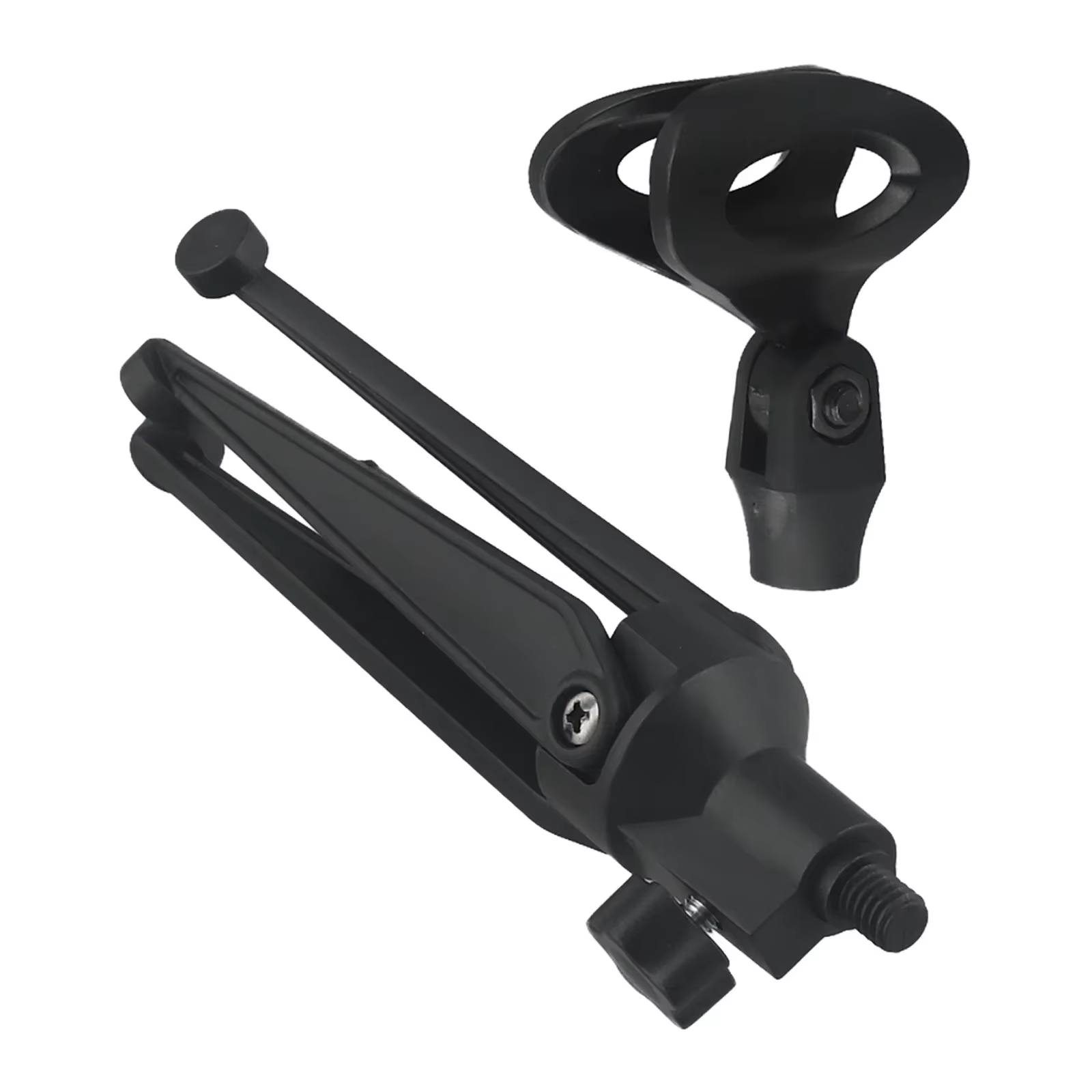 Supports de microphone réglables, trépieds de bureau, mini support de table portable, support de clip de micro, support d'invite léger