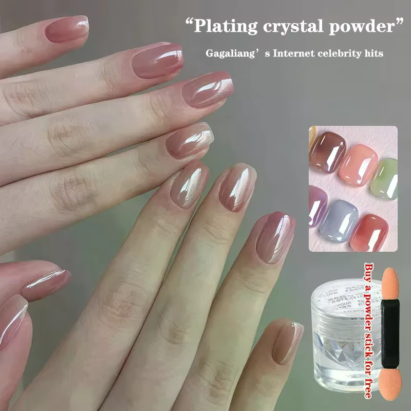 Poudre à ongles Aurora Pearl White