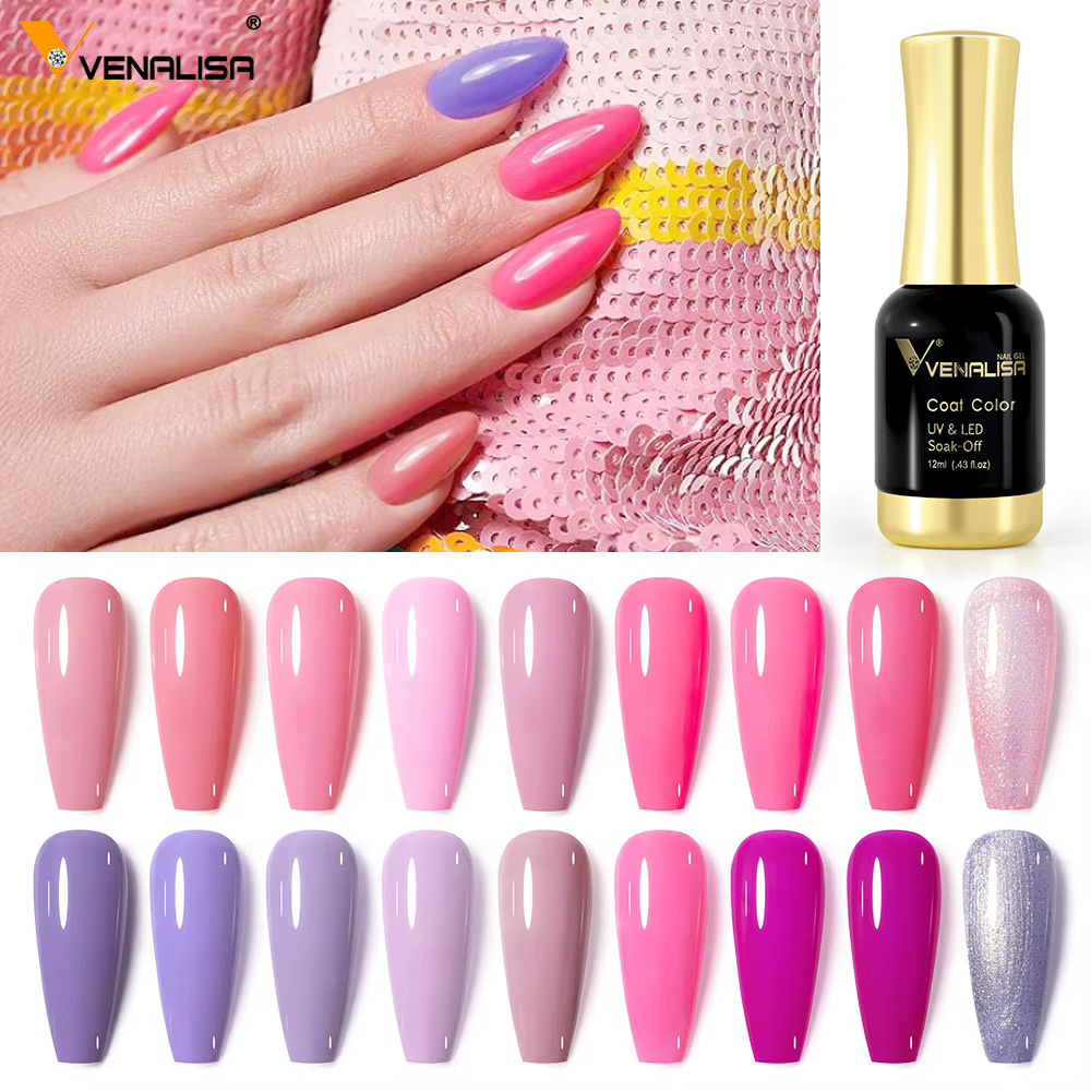Venalisa TPO gratuit trempé couche de finition vernis à ongles Gel platine