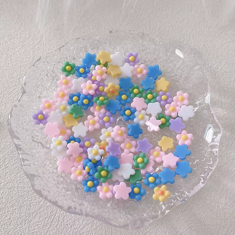 Fleur de printemps de dessin animé pour la décoration d'art d'ongle
