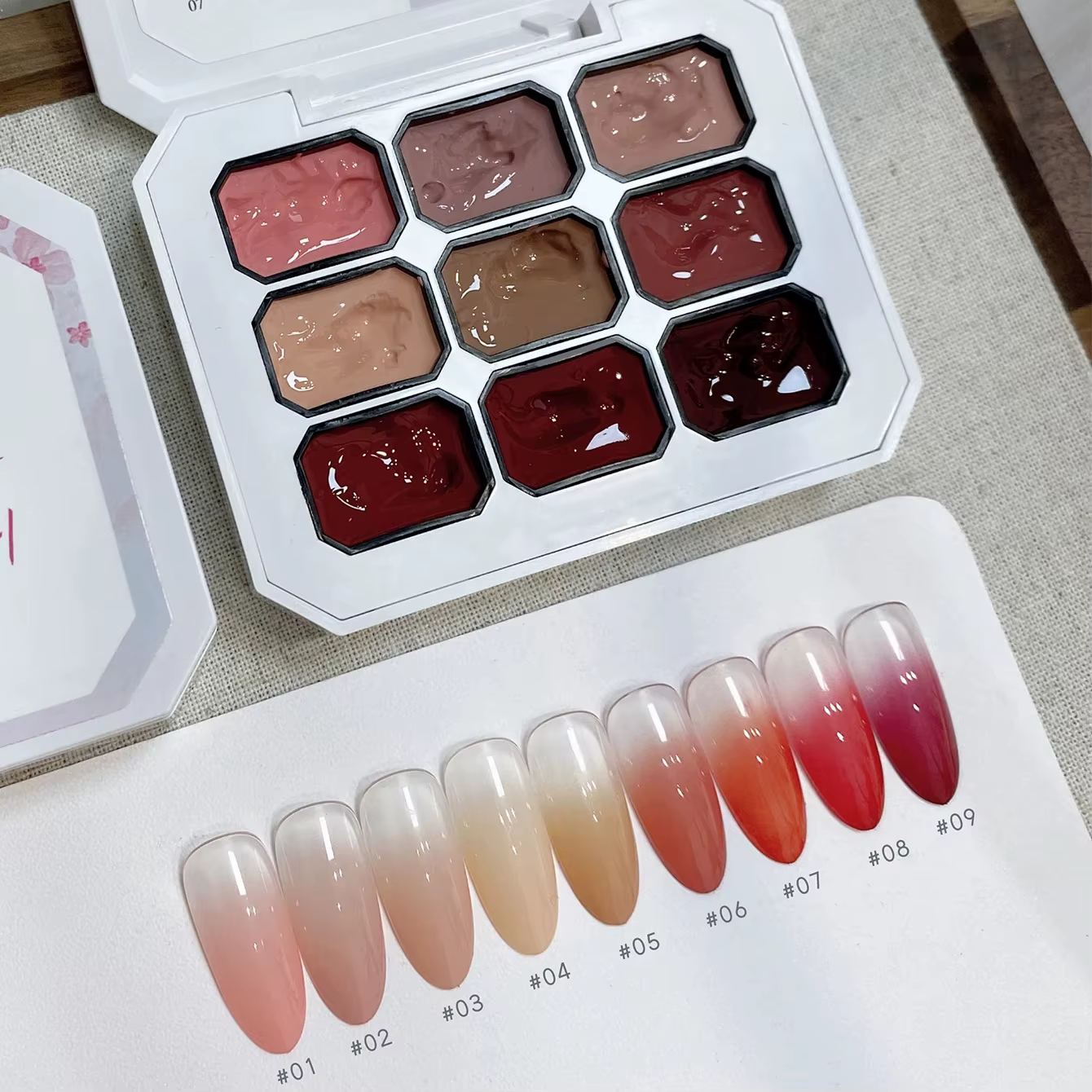 Vernis à ongles gel de peinture 9 couleurs