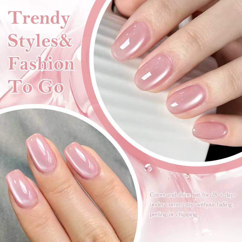 MTSSII Gel magnétique pour ongles rose 10 ml - Gel longue durée