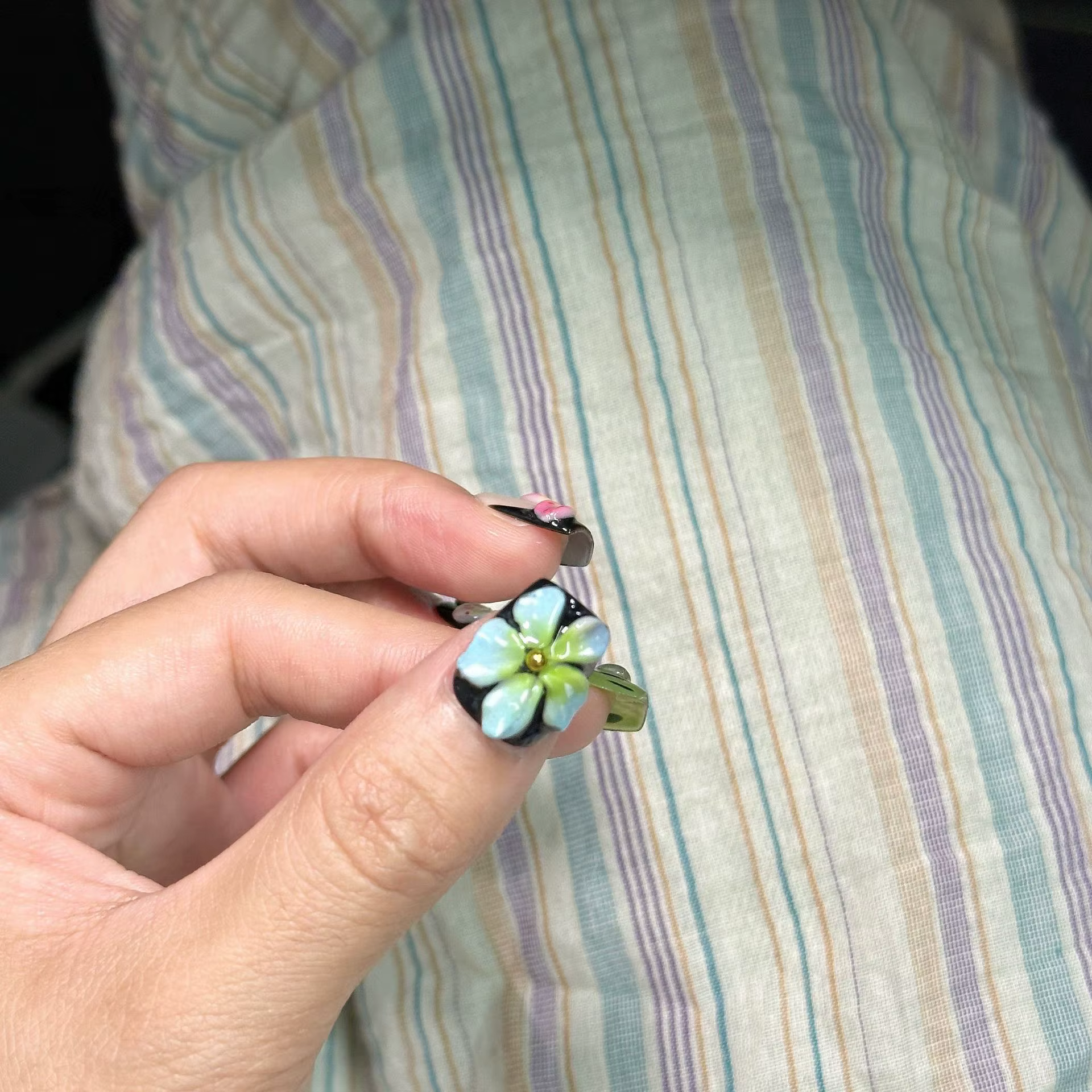 Faux ongles à pression faits à la main