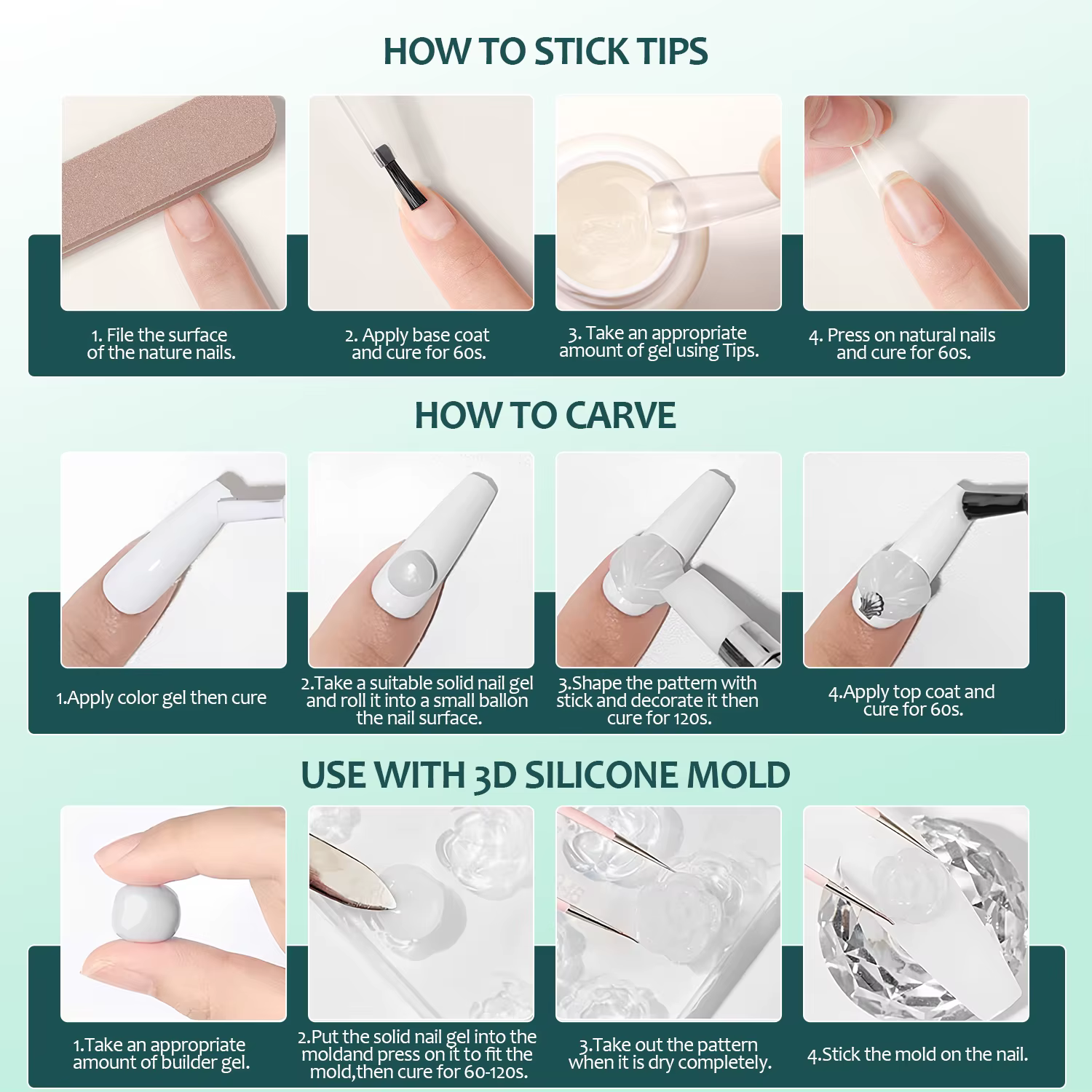 Nailpop – colle Gel solide pour ongles à pression