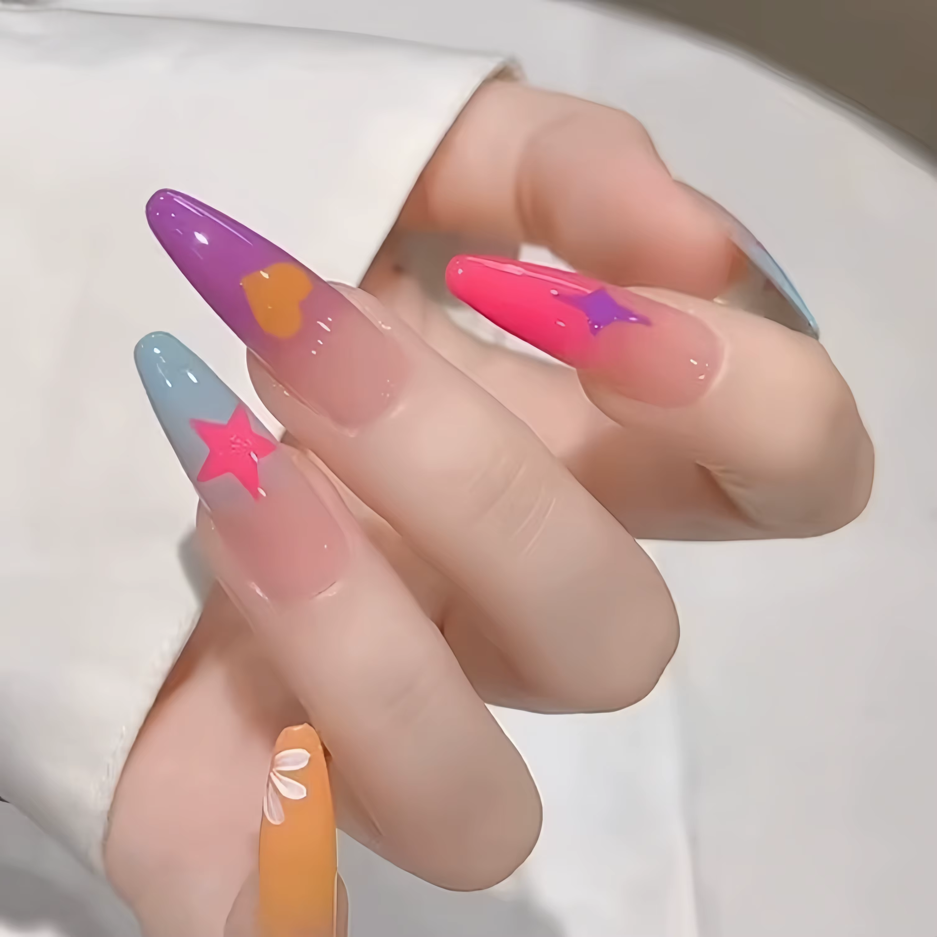 Gel fluorescent pour ongles en 9 couleurs