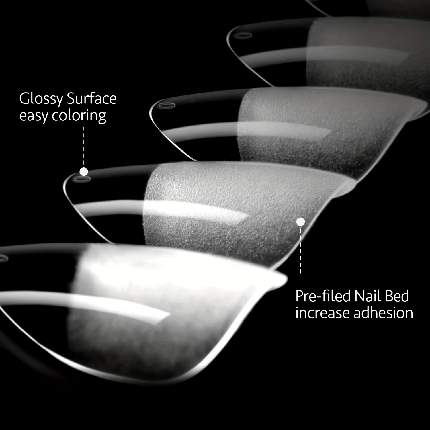 240/330/600 pièces pointes d'ongles en amande ultra-courtes-gel doux