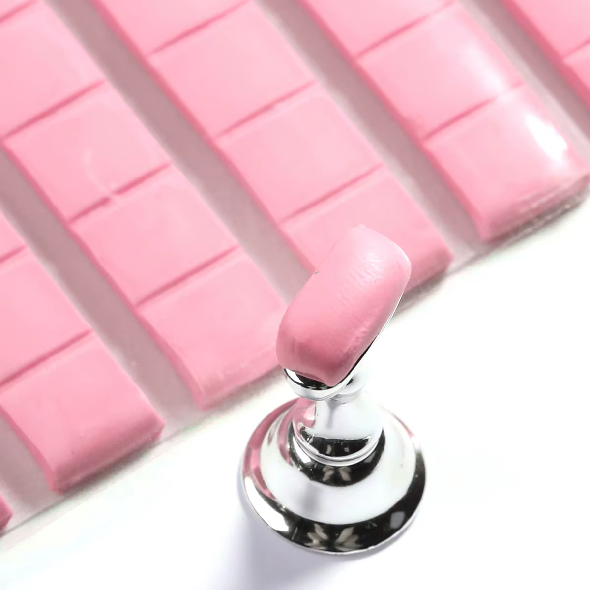 Colle adhésive pour ongles vert rose