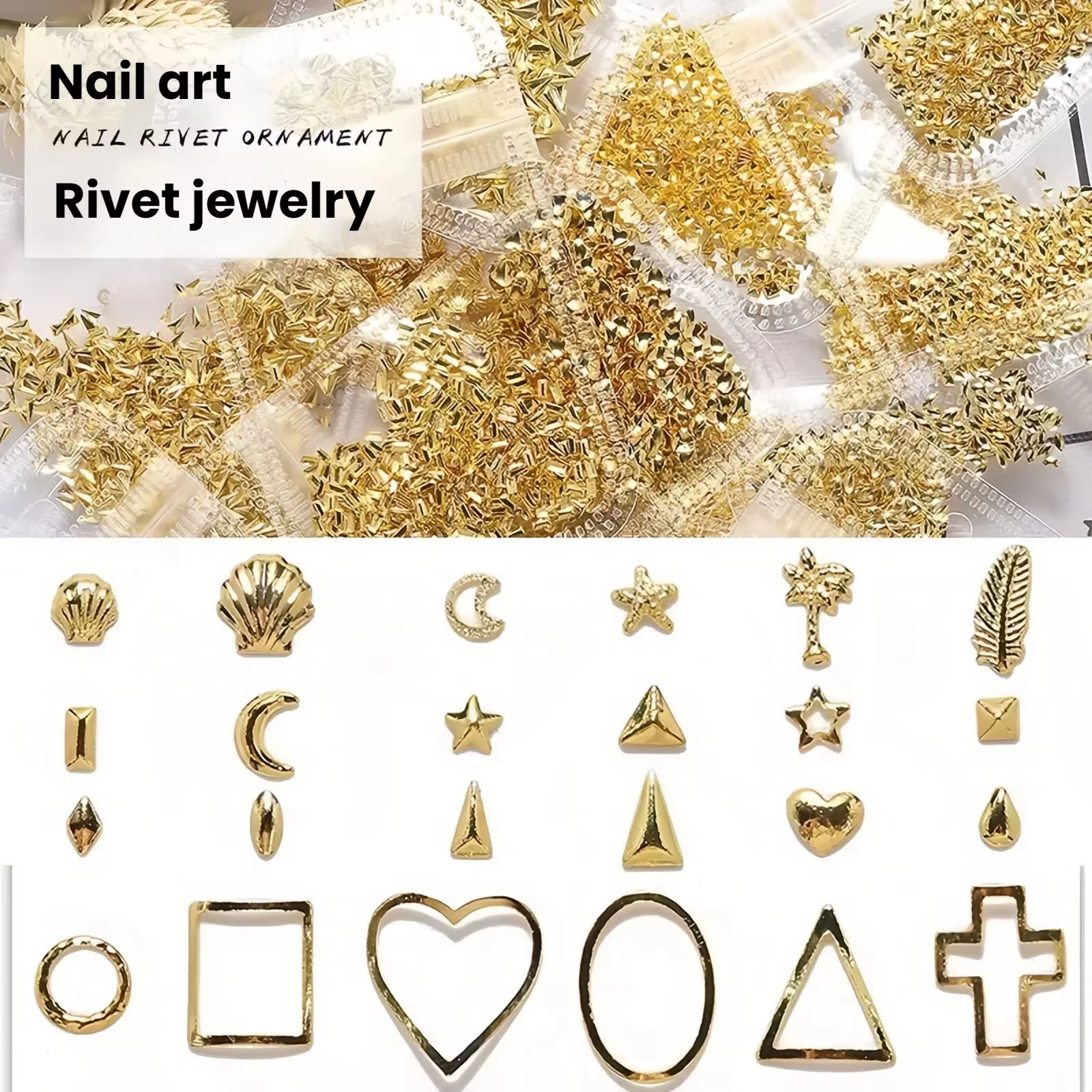 Décorations pour ongles sur le thème de l'amour