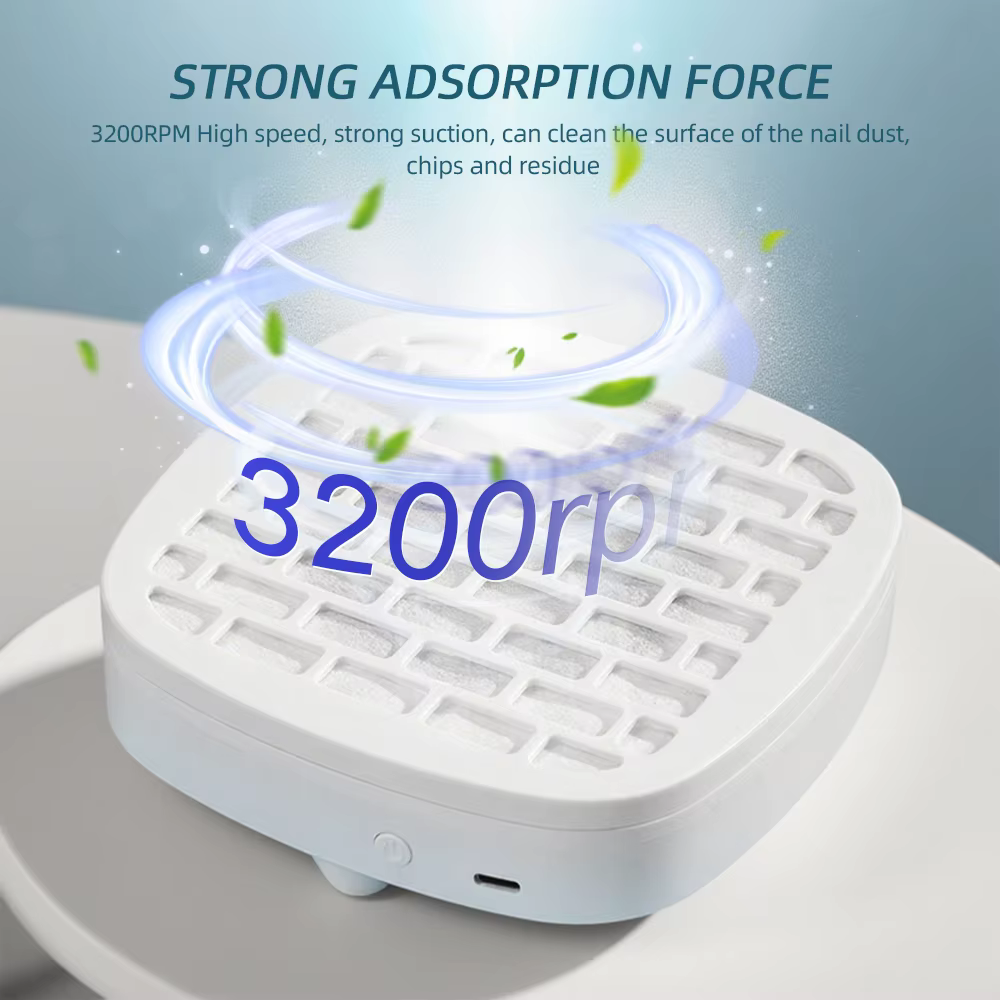 USB Mini manucure aspirateur à ongles forte aspiration collecteur de poussière d'ongle Portable Nail Art