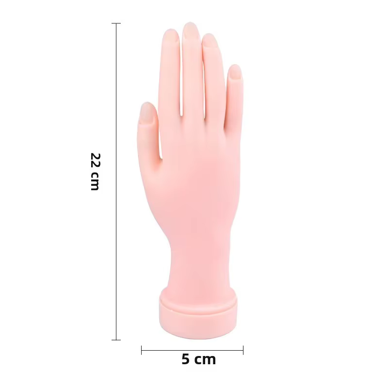 Main d'entraînement souple et flexible pour la pratique de l'art des ongles