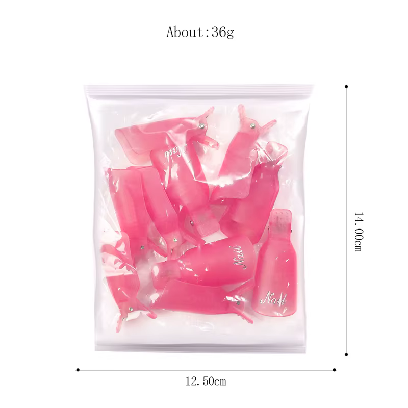 Clips dissolvant de vernis à ongles Gel UV