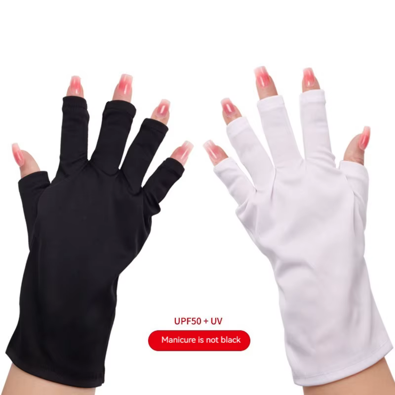 Outils pour ongles gants Uv Anti-ultraviolet soleil noir demi-exposition